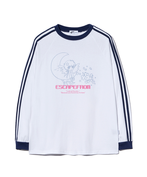 ESCAPEFROM(エスケープフロム)の「ルックアットザスター プリント トラック ロングスリーブ ホワイト(Tシャツ/カットソー・レディース・その他・MEDIUM/LARGE)」の2枚目の写真