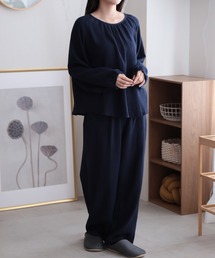 LUMIRA（アパレル）（ルミラ）の「湯上り ガーゼ長袖ルームセットアップ（ルームワンピース）」