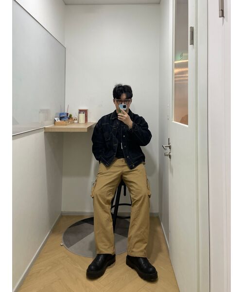 MUSINSA STANDARD（ムシンサスタンダード）の「ヘビーウェイトリラックスクルーネック長袖Tシャツ[ブラック]（Tシャツ/カットソー・メンズ・その他・MEDIUM/LARGE/X-LARGE/XX-LARGE/XXX-LARGE/SMALL）」の8枚目の写真