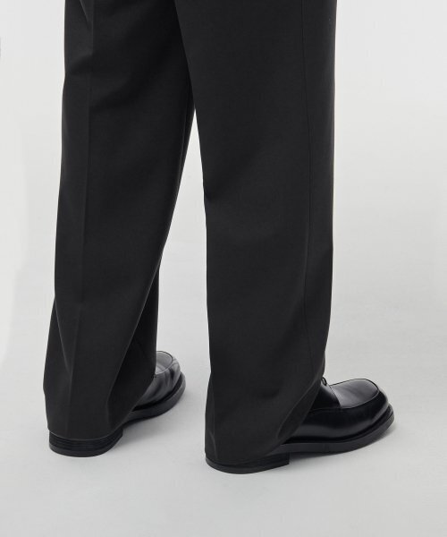 MUSINSA STANDARD（ムシンサスタンダード）の「ヘビーウェイト裏起毛ワイドヒドゥンバンディングスラックス[ダークグレー]（スラックス・メンズ・その他・40/38/42/36/34/32/30/31/33/26/27/28/29）」の8枚目の写真