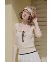 WITHOUT SUMMER（ウィズアウトサマ）の「Mori Sleeveless Knit_Cream（Tシャツ/カットソー・レディース）」