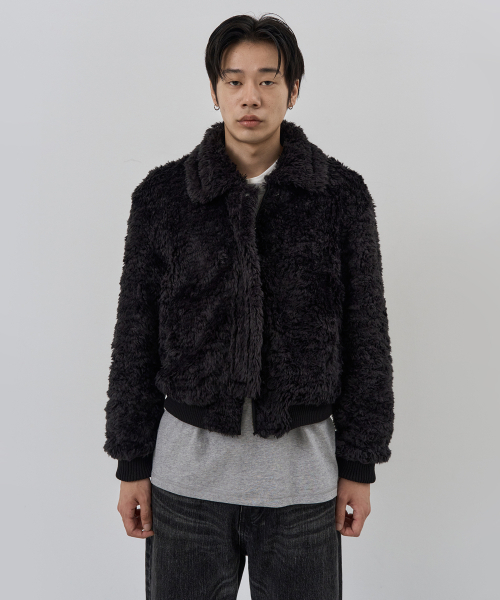 NUAKLE(ヌアクル)の「(m) コージーリバーシブルファージャケット_ブラック(ムートンコート・メンズ・その他・1/2)」の2枚目の写真