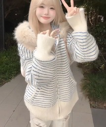 【新品未使用】 THE TOE フード付きニット フード付き ニット」に該当するトップスファッション通販 - ZOZOTOWN