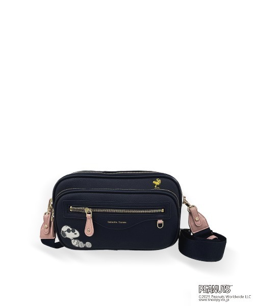 Samantha Thavasa（サマンサタバサ）の「「スヌーピー」コレクション ショルダーバッグ（ショルダーバッグ・レディース・ネイビー/グレイッシュベージュ・FREE）」の2枚目の写真