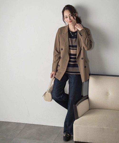 LAUTREAMONT(ロートレアモン)の「【WEB限定】ランダムボーダーニット≪11号あり/洗える≫(ニット/セーター・レディース・ホワイト系その他/ブラウン系その他/オレンジ系その他/ダークネイビー・11号/9号)」の16枚目の写真