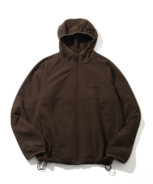 CONVERSE（コンバース）の「【CONVERSE/コンバース】裏ボアボンディング ジップアップパーカー（パーカー・メンズ・カーキ/ブラック・M/XL/L）」の4枚目の写真