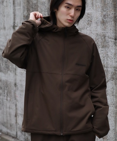 CONVERSE（コンバース）の「【CONVERSE/コンバース】裏ボアボンディング ジップアップパーカー（パーカー・メンズ・カーキ/ブラック・M/XL/L）」の17枚目の写真