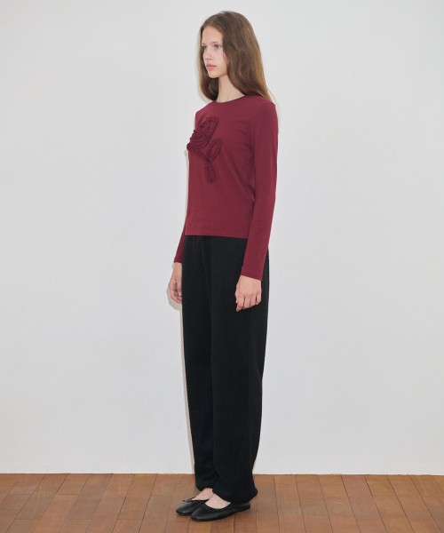SINOON（シヌーン）の「Soft Easy Pants (Black)（その他パンツ・レディース・ブラック・FREE）」の4枚目の写真