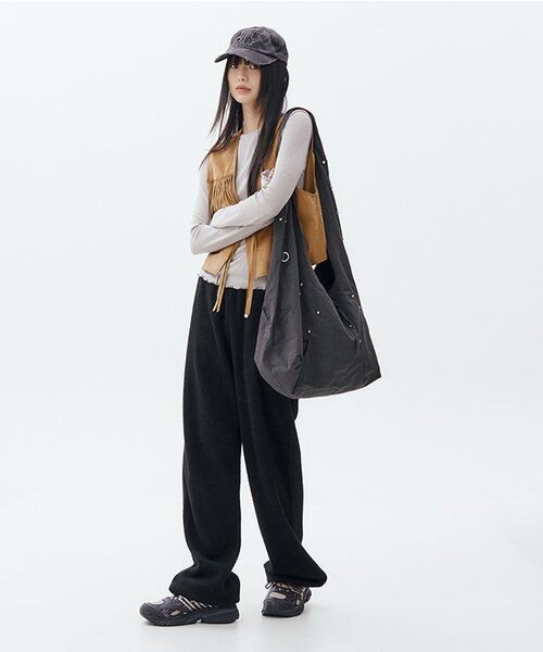 SINOON（シヌーン）の「Soft Easy Pants (Black)（その他パンツ・レディース・ブラック・FREE）」の6枚目の写真