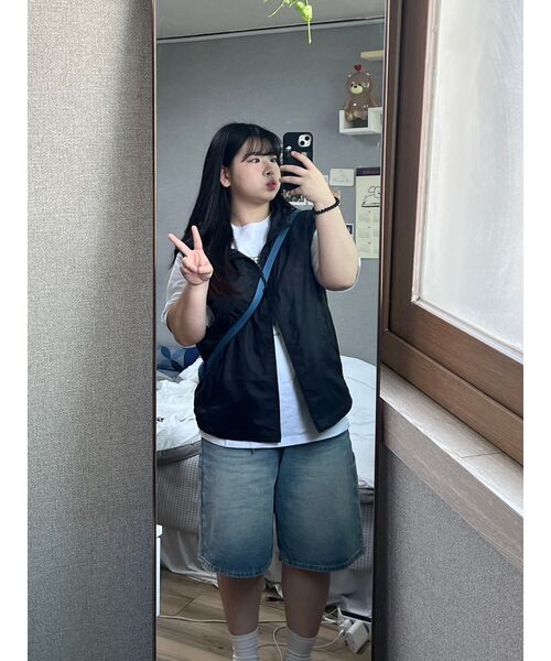 GLW（ジーエルダブリュ）の「バミューダヴィンテージウォッシングカーペンターデニムパンツショーツミディアムインディゴ（その他パンツ・レディース・その他・SMALL/X-SMALL/MEDIUM/X-LARGE/LARGE）」の12枚目の写真