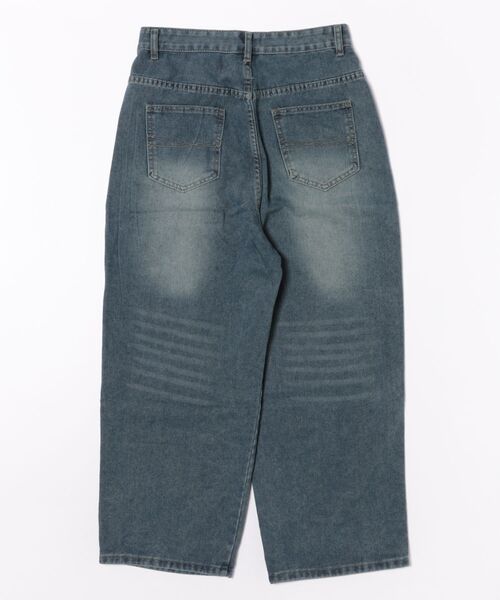urge:(アージコロン )の「【URGE:】ハイウエスト ワイドデニムパンツ(デニムパンツ・レディース・ブルー・LARGE/X-LARGE/MEDIUM/SMALL)」の2枚目の写真