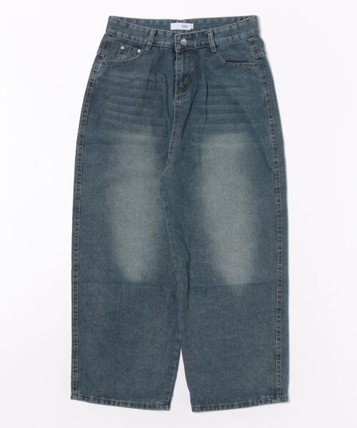 urge:(アージコロン )の「【URGE:】ハイウエスト ワイドデニムパンツ(デニムパンツ・レディース・ブルー・LARGE/X-LARGE/MEDIUM/SMALL)」の3枚目の写真