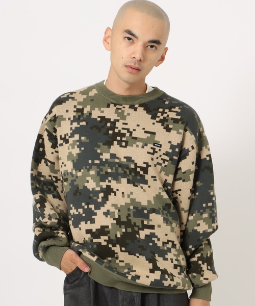 atmos（アトモス）の「atmos Small Logo Patch  Knit Sweater / アトモス スモール ロゴ パッチ ニット セーター（ニット/セーター・メンズ・ブラック系その他/ブラック/ブラウン/グリーン系その他・S/M/L/XL/XXL）」の4枚目の写真