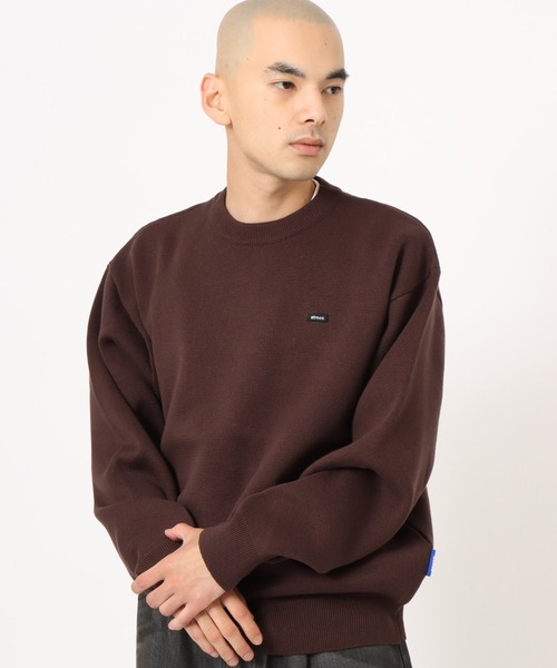 atmos（アトモス）の「atmos Small Logo Patch  Knit Sweater / アトモス スモール ロゴ パッチ ニット セーター（ニット/セーター・メンズ・ブラック系その他/ブラック/ブラウン/グリーン系その他・S/M/L/XL/XXL）」の3枚目の写真