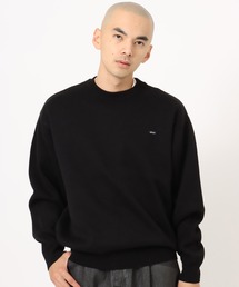 atmos | atmos Small Logo Patch Knit Sweater / アトモス スモール ロゴ パッチ ニット セーター(ニット/セーター)
