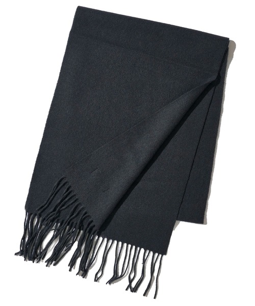 TETE HOMME(テットオム)の「【WEB限定】カシミア混 ソリッドマフラー(マフラー・メンズ・ブラック/ワイン/グレー/ブルー・FREE)」の2枚目の写真