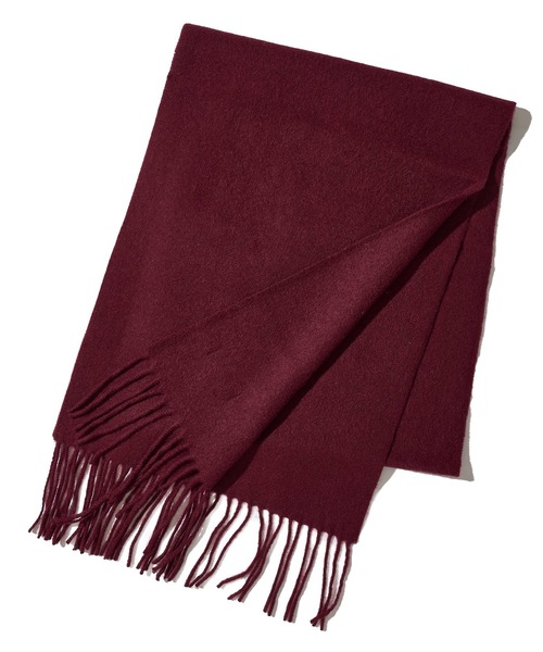 TETE HOMME(テットオム)の「【WEB限定】カシミア混 ソリッドマフラー(マフラー・メンズ・ブラック/ワイン/グレー/ブルー・FREE)」の4枚目の写真