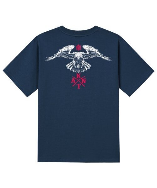 KAN6312(カン6312)の「KTN0103 イーグル 半袖Tシャツ - ネイビー(Tシャツ/カットソー・メンズ・その他・X-LARGE/SMALL/LARGE/MEDIUM)」の1枚目の写真