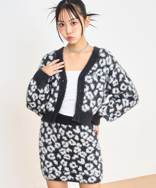 セール】レオパード柄 シャギーニットセットアップ【キッズお揃い