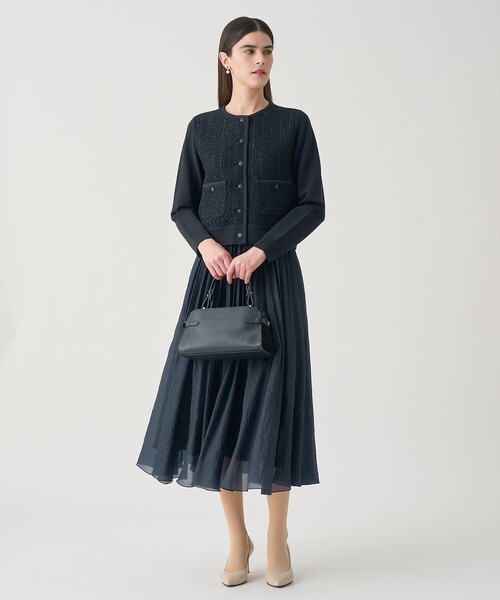 ANAYI（アナイ）の「【Eternal Line 2026】ツイードコンビブルゾン カーディガン（カーディガン/ボレロ・レディース・ブルー系その他/ネイビー/ピンク・36/38）」の15枚目の写真