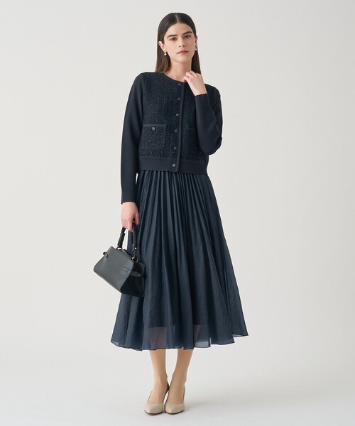 ANAYI（アナイ）の「【Eternal Line 2026】ツイードコンビブルゾン カーディガン（カーディガン/ボレロ・レディース・ブルー系その他/ネイビー/ピンク・36/38）」の17枚目の写真