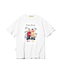 MAINBOOTH（メインブース）の「[パトワマット] QnA Tシャツ(ホワイト)（Tシャツ/カットソー）」