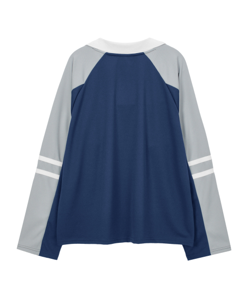 MIDSUN(ミッドサン)の「Wild Spirit Football Jersey-Blue(Tシャツ/カットソー・レディース・その他・MEDIUM/LARGE)」の2枚目の写真