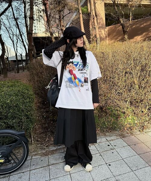 MAINBOOTH（メインブース）の「[アトム] スペースTシャツ(ホワイト)（Tシャツ/カットソー・レディース・その他・2/3）」の14枚目の写真