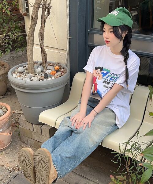 MAINBOOTH（メインブース）の「[アトム] スペースTシャツ(ホワイト)（Tシャツ/カットソー・レディース・その他・2/3）」の7枚目の写真