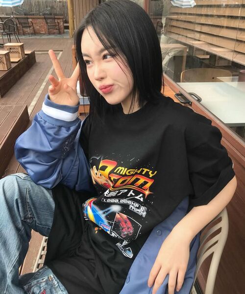 MAINBOOTH（メインブース）の「[アトム] スペースTシャツ(ホワイト)（Tシャツ/カットソー・レディース・その他・2/3）」の4枚目の写真