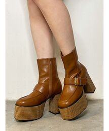 MURUA | ローファーライクベルトブーツ(ブーツ)