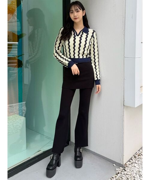 MURUA(ムルーア)の「ローファーライクベルトブーツ(ブーツ・レディース・ブラック/キャメル・24.5/23.5/22.5)」の19枚目の写真