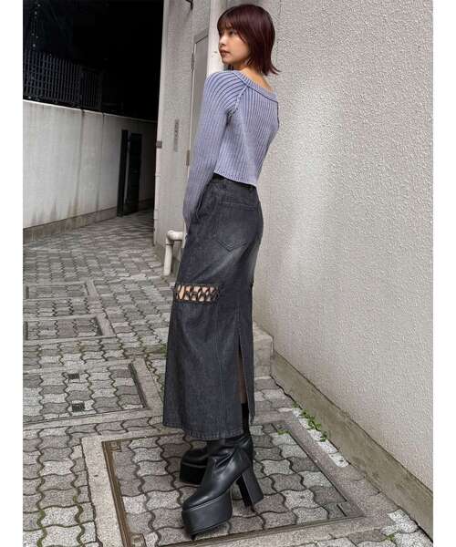 MURUA(ムルーア)の「ローファーライクベルトブーツ(ブーツ・レディース・ブラック/キャメル・24.5/23.5/22.5)」の13枚目の写真