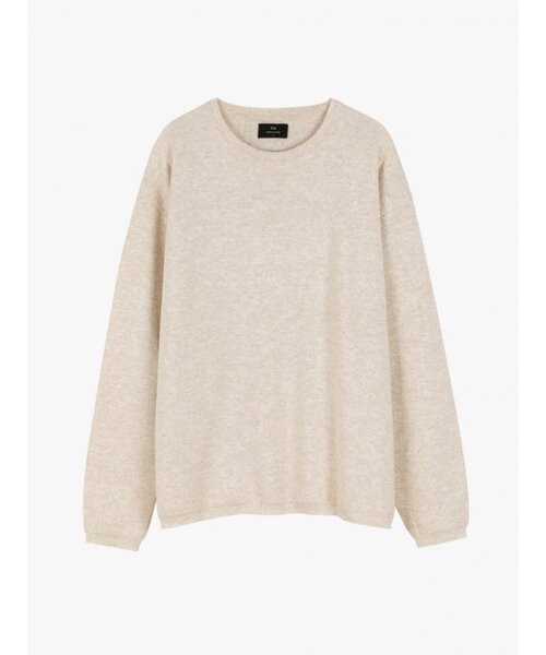 ESN(イーエスエヌ)の「ソフトラウンドニットオートミール(ニット/セーター・メンズ・その他・LARGE/MEDIUM/X-LARGE)」の1枚目の写真