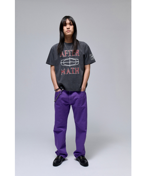 PIG DYED DENIM JEANS (PURPLE)（デニムパンツ）｜AFTERMATH（アフター