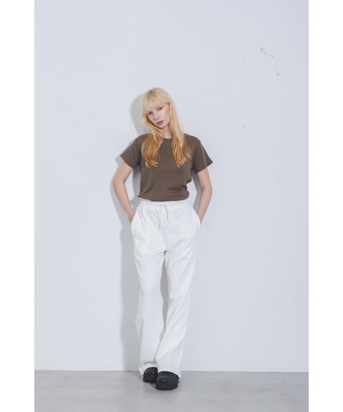 Beyond Basics(ビヨンド ベーシックス)の「GOAT / 13.5oz WIDE SWEAT PANTS(スウェットパンツ・レディース・ライトイエロー/ヘザーグレー/チャコールグレー/ブラック/サックスブルー/アイボリー/チョコ・M/S)」の5枚目の写真