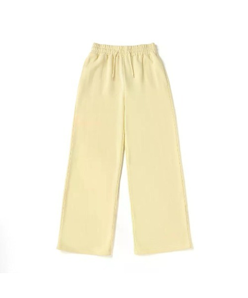 Beyond Basics(ビヨンド ベーシックス)の「GOAT / 13.5oz WIDE SWEAT PANTS(スウェットパンツ・レディース・ライトイエロー/ヘザーグレー/チャコールグレー/ブラック/サックスブルー/アイボリー/チョコ・M/S)」の9枚目の写真