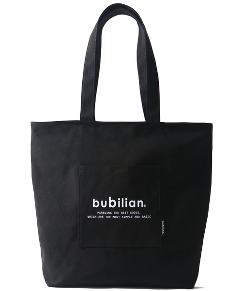 bubilian(バビリアン)の「ジッパーエコバッグ_ブラック(エコバッグ/サブバッグ・レディース・その他・FREE)」の1枚目の写真