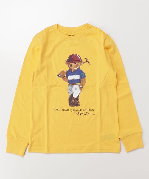 POLO RALPH LAUREN CHILDRENSWEAR(ポロ ラルフ ローレン チルドレンズウェア)の「Polo ベア コットン ロングスリーブ Tシャツ(Tシャツ/カットソー・キッズ・イエロー・S/M/L/XL)」の3枚目の写真