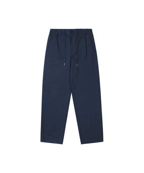 SOLEW(ソル)の「リネンストリングパンツ_ネイビー(スラックス・メンズ・その他・LARGE/MEDIUM/SMALL/X-LARGE)」の1枚目の写真