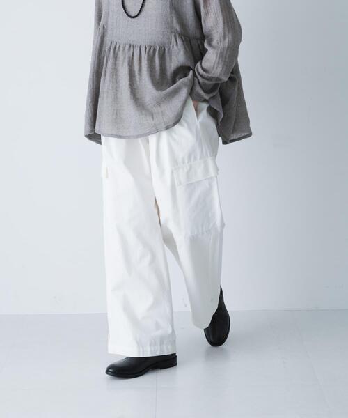 かぐれ（カグレ）の「ユーティリティーイージーパンツ（その他パンツ・レディース・オフホワイト/カーキ・FREE）」の3枚目の写真