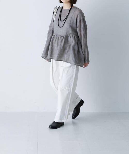 かぐれ（カグレ）の「ユーティリティーイージーパンツ（その他パンツ・レディース・オフホワイト/カーキ・FREE）」の4枚目の写真