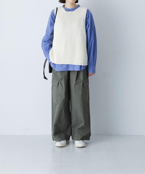 かぐれ（カグレ）の「ユーティリティーイージーパンツ（その他パンツ・レディース・オフホワイト/カーキ・FREE）」の12枚目の写真
