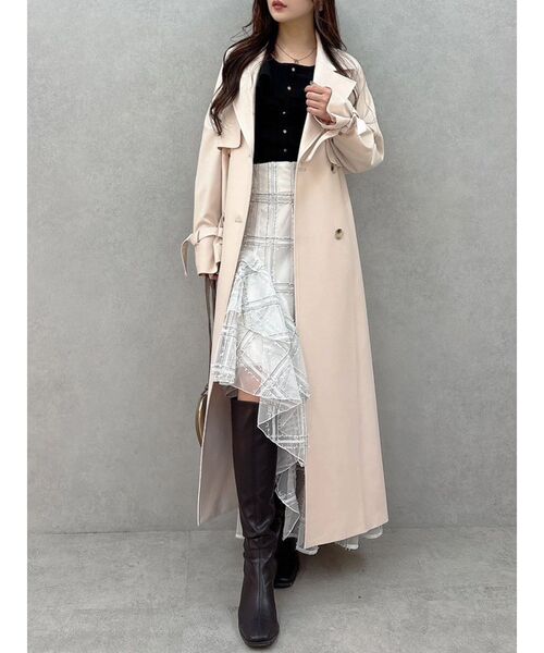 バックチュールトレンチコート（トレンチコート）｜MERCURYDUO