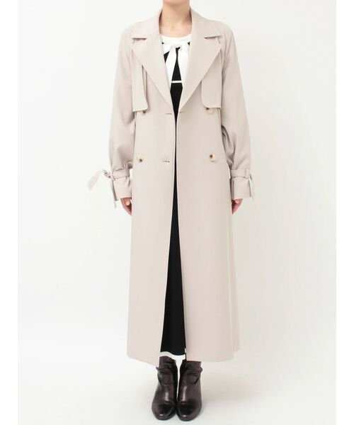 MERCURYDUO（マーキュリーデュオ）の「バックチュールトレンチコート（トレンチコート・レディース・アイボリー/ピンク/ベージュ・MEDIUM/SMALL）」の13枚目の写真