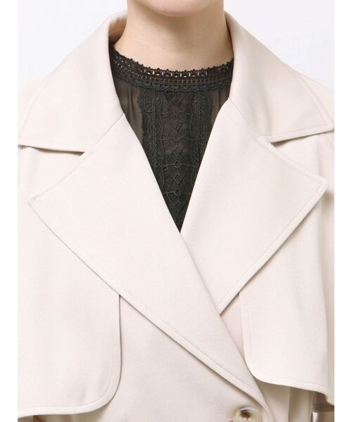 MERCURYDUO(マーキュリーデュオ)の「バックチュールトレンチコート(トレンチコート・レディース・アイボリー/ピンク/ベージュ・MEDIUM/SMALL)」の15枚目の写真