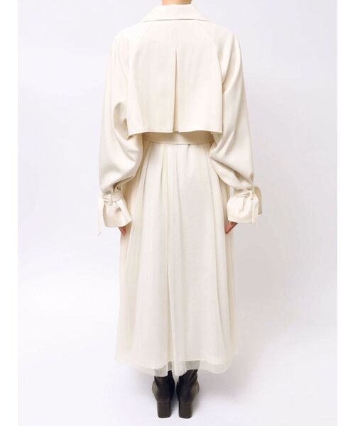 MERCURYDUO(マーキュリーデュオ)の「バックチュールトレンチコート(トレンチコート・レディース・アイボリー/ピンク/ベージュ・MEDIUM/SMALL)」の21枚目の写真