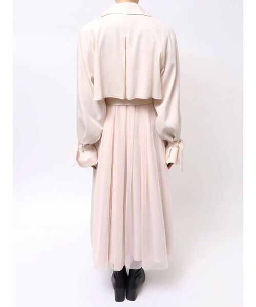 MERCURYDUO(マーキュリーデュオ)の「バックチュールトレンチコート(トレンチコート・レディース・アイボリー/ピンク/ベージュ・MEDIUM/SMALL)」の22枚目の写真