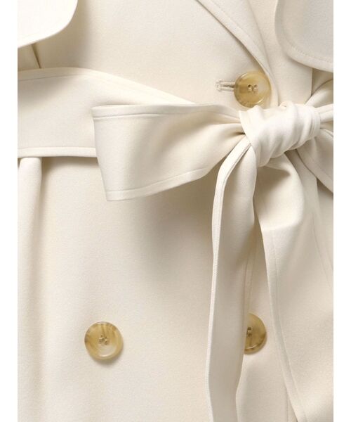 MERCURYDUO(マーキュリーデュオ)の「バックチュールトレンチコート(トレンチコート・レディース・アイボリー/ピンク/ベージュ・MEDIUM/SMALL)」の6枚目の写真