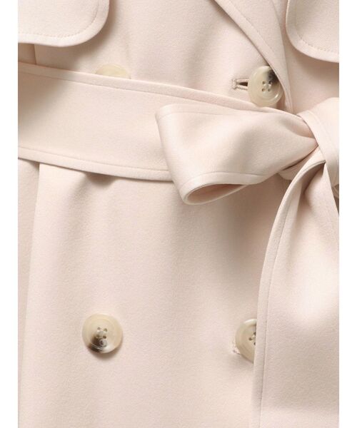 MERCURYDUO(マーキュリーデュオ)の「バックチュールトレンチコート(トレンチコート・レディース・アイボリー/ピンク/ベージュ・MEDIUM/SMALL)」の5枚目の写真